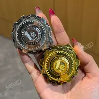 网红新款闪光陀螺打火机个性防风高级创意八卦阵送男友潮玩送男友