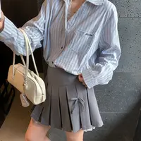 蝴蝶拼接蕾丝百褶裙LQ00033