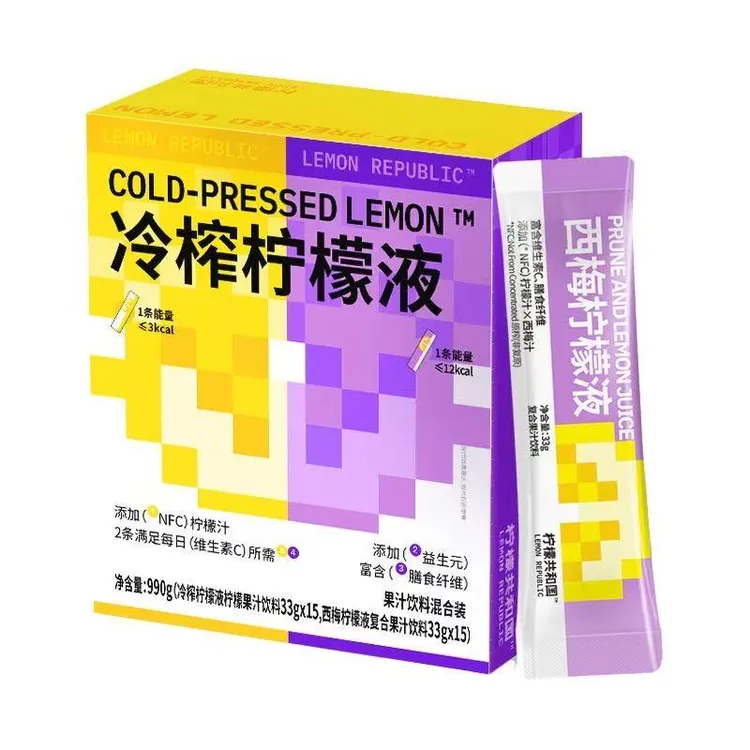 柠檬共和国冷榨柠檬液西梅柠檬液冲饮柠檬水解腻33g   11月15到期