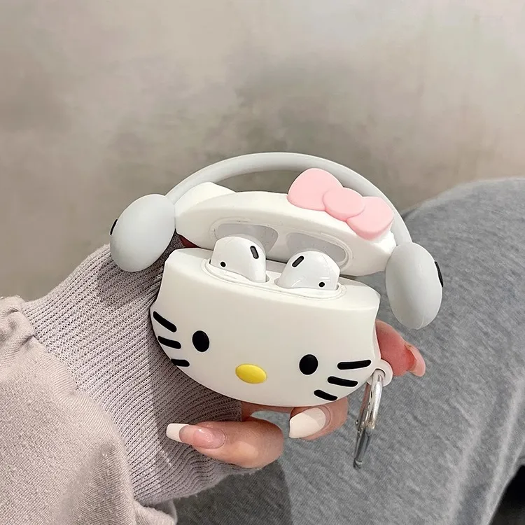 IJIJ 可爱卡通凯蒂猫Airpods3耳机保护壳套pro2三代新款适用Airpo