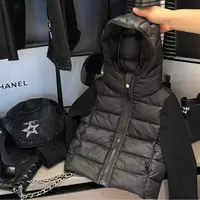 1038黑色好板正~实用实穿拼接袖连帽加棉外套