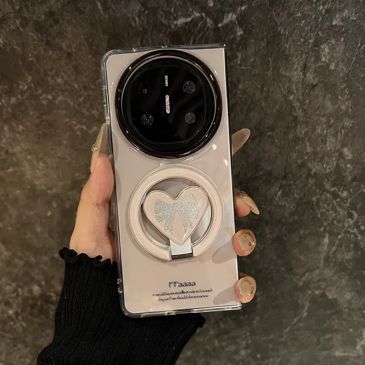 纯色磁吸壳适用于华为mateX6折叠屏手机壳双层X5典藏版闪粉蝴蝶壳