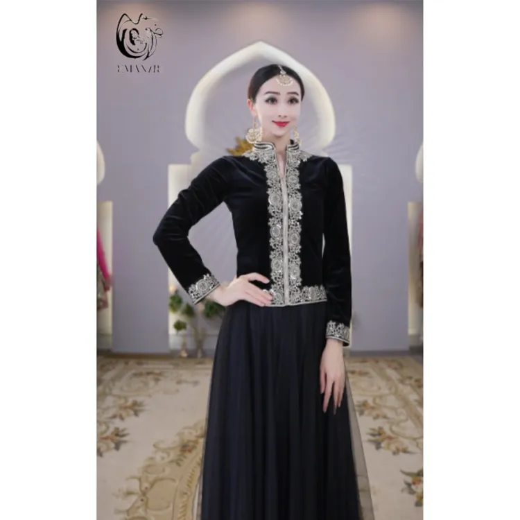 E5203异域风情刺绣上衣民族舞蹈修身百搭新款舞蹈上衣