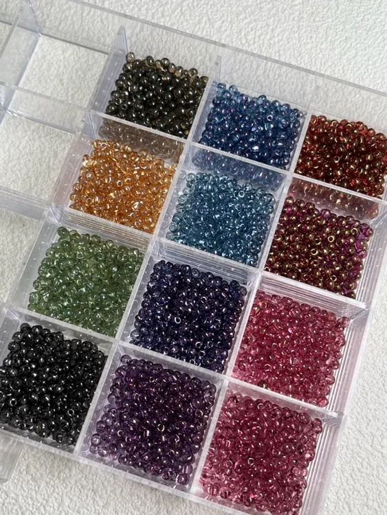 非金属玻璃项链 MGB3.4mm透明水滴日本进口米珠 手工diy串珠配饰