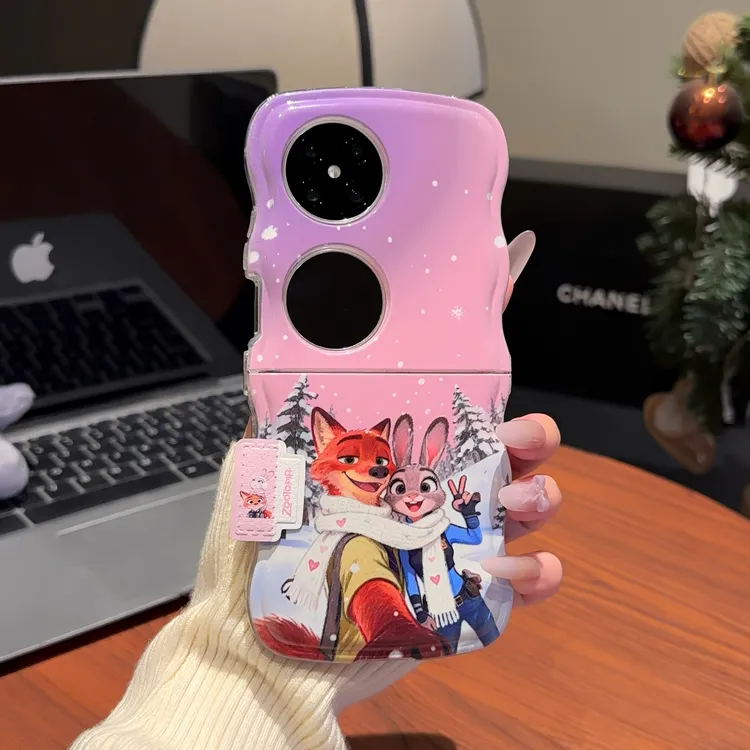 适用于华为POCKET2波浪手机壳FINDN3FLIP朱迪尼克自拍华为pocketS