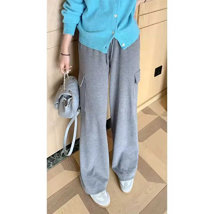 美洋MEIYANG【60系列现货】灰调休闲裤 显瘦！灯芯绒运动阔腿裤