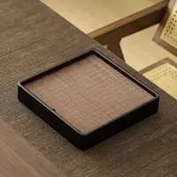 四方茶盘家用茶托盘储水式干泡盘轻奢现代储水式茶海简约陶瓷茶盘