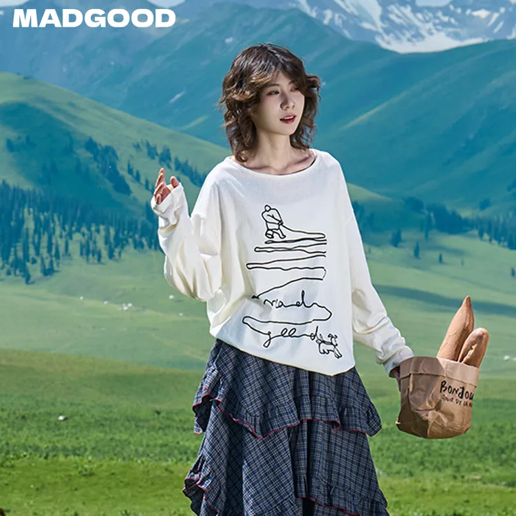 madgood马得工地夏季轻薄遛狗罩衫防晒宽松圆领长袖MDGDTX13629