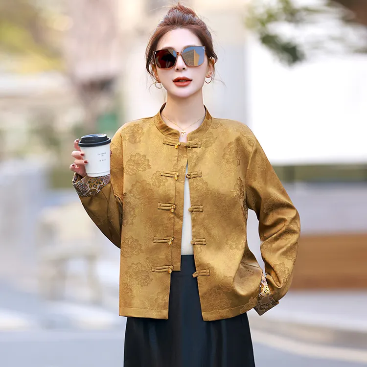 短外套女2025年春季春天衣服新款气质小个子上衣新中式短款外套女