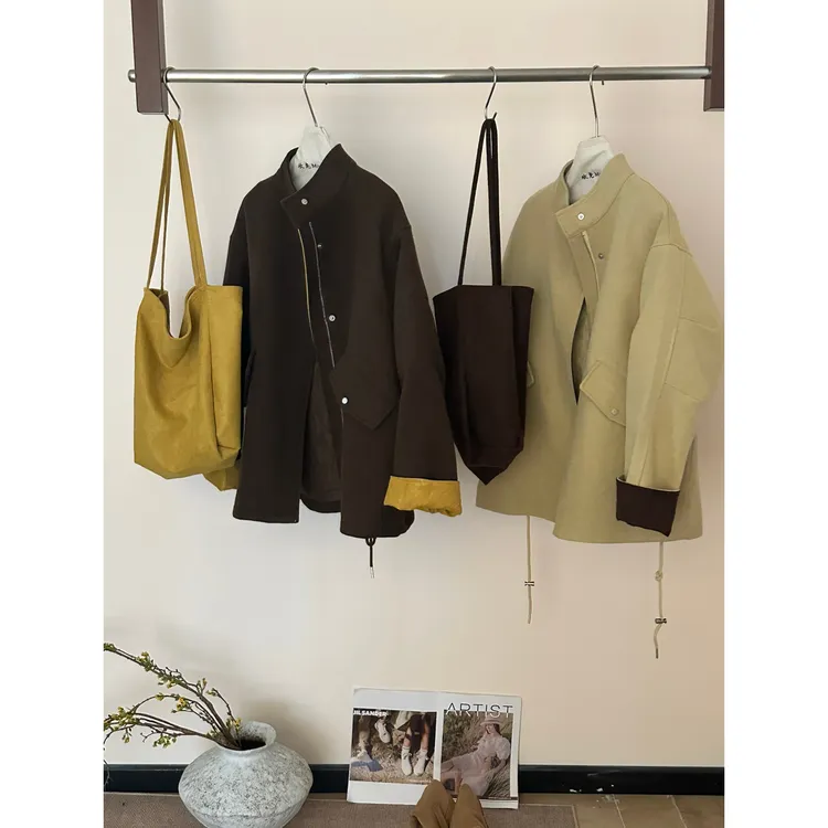 Miss Rao欣尧AOT-工➕棉带包包中长款外套推荐短外套(配包包)60299