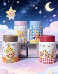 【新品发售】星星保温杯280MLSUS316+陶瓷釉小奶罐