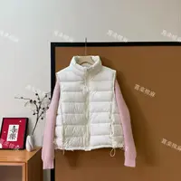 喜樂  2025立领纯色排骨绗线石墨烯马甲背心冬季新款时尚保暖简约