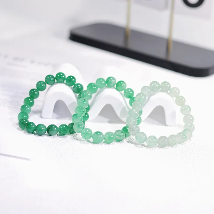 天然非洲翠10mm+素手串|颜色深浅请备注|多样性发货 发其一|