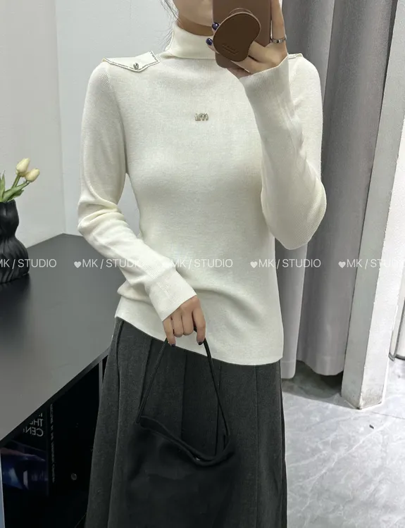 【玫卡】女装2025秋冬可外穿打底毛针织衫小众炸街高级感上衣1489
