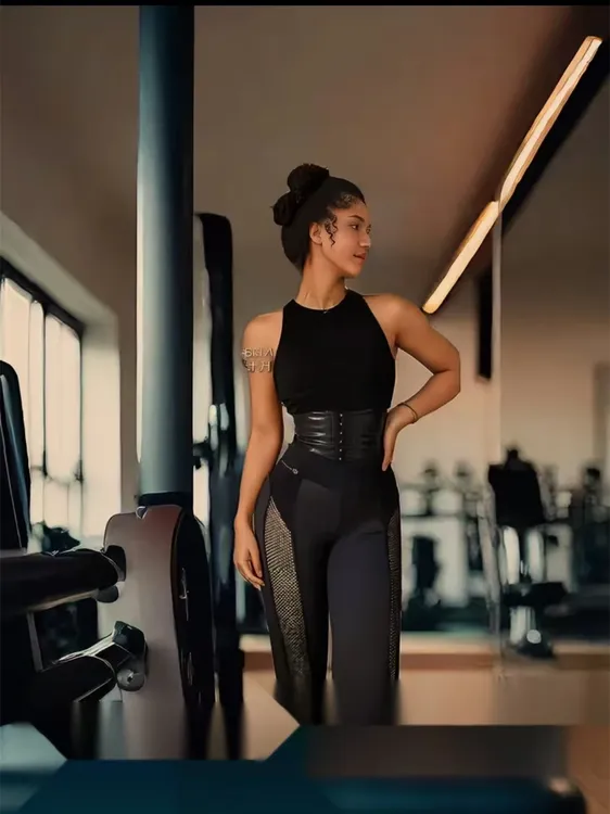 【爆款】透气暴汗健身神器束腰带短款运动收腰四排扣送延长扣