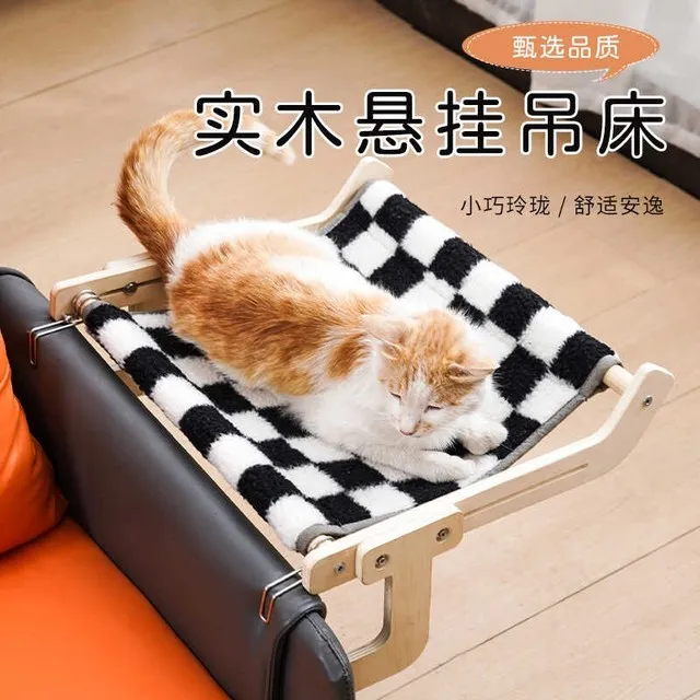 猫窝床边窗台晒太阳秋冬吊床猫挂床宠物床猫咪猫窝猫架窗户挂式窝