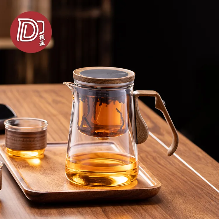 【deskpot/顶壶】高端无杆磁吸飘逸杯泡茶壶茶水分离懒人茶具泡茶杯