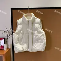 喜樂  2025立领纯色简约夹棉马甲棉服秋冬季新款百搭休闲女士外搭