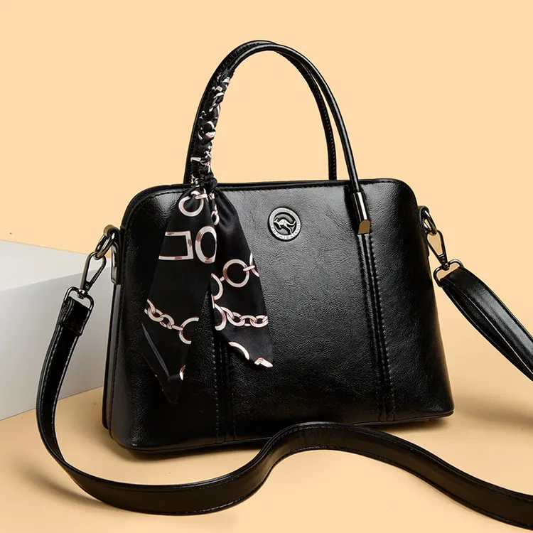 HLX女士单肩包2025新款中年妈妈大容量通勤包时尚手提托特包