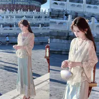 【婷婷】《亭台楼阁》艺术品刺绣 系带开衫外套 TTH2SQ760【Q】