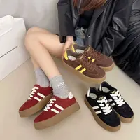 厚底德训鞋女2025新款秋季百搭休闲板鞋复古阿甘鞋子女ins潮3358