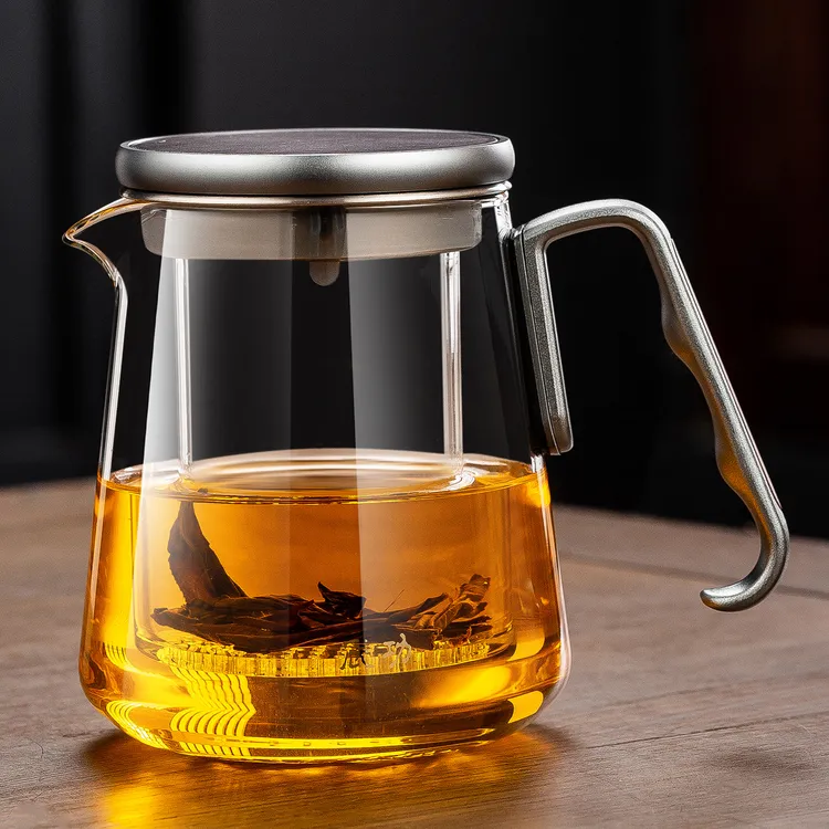 特厚玻璃茶壶泡茶家用耐高温茶水分离过滤泡茶神器办公室泡花茶具