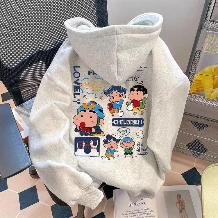 男女童装秋冬季卫衣加绒2025新款潮牌痞帅气中大儿童学生连帽上衣