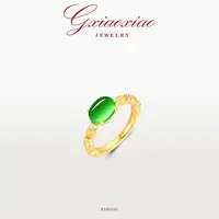 G XIAOXIAO 【翠影金梦】中式轻奢气质高级感戒指 F16D161