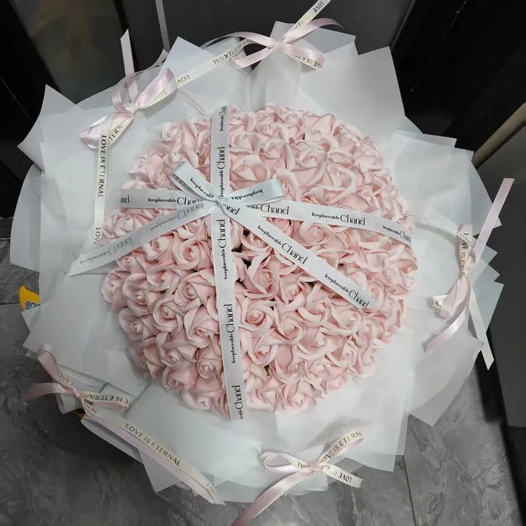 【99朵粉芭蕾永生花】香皂花七夕情人节送女朋友闺蜜高级生日礼物