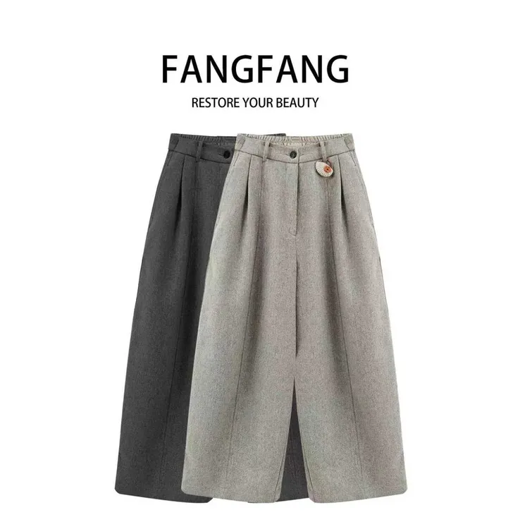 F.F秋冬香蕉裤休闲风阔腿裤休闲裤直筒时髦休闲西裤百搭30581