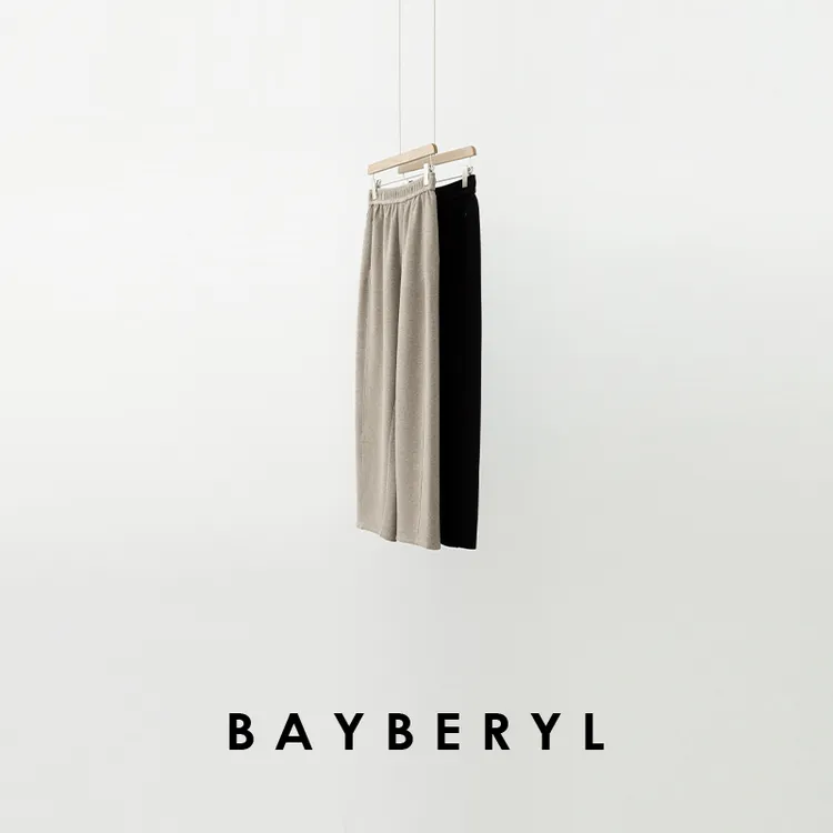 BAYBERYL老贝QQ裤*抓绒羊毛松紧腰拉链秋休闲裤XXK5I1303