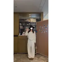 【直筒白裤】INS风时尚百搭慵懒风休闲裤口袋女秋冬-CK20251266
