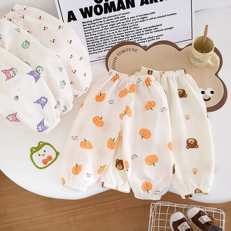 儿童防蚊裤夏季灯笼裤男女童束脚宽松休闲新款薄款夏装宝宝裤