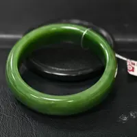 【师老师督造1010-49】65.4g和田玉碧玉手镯58mm 16*9mm