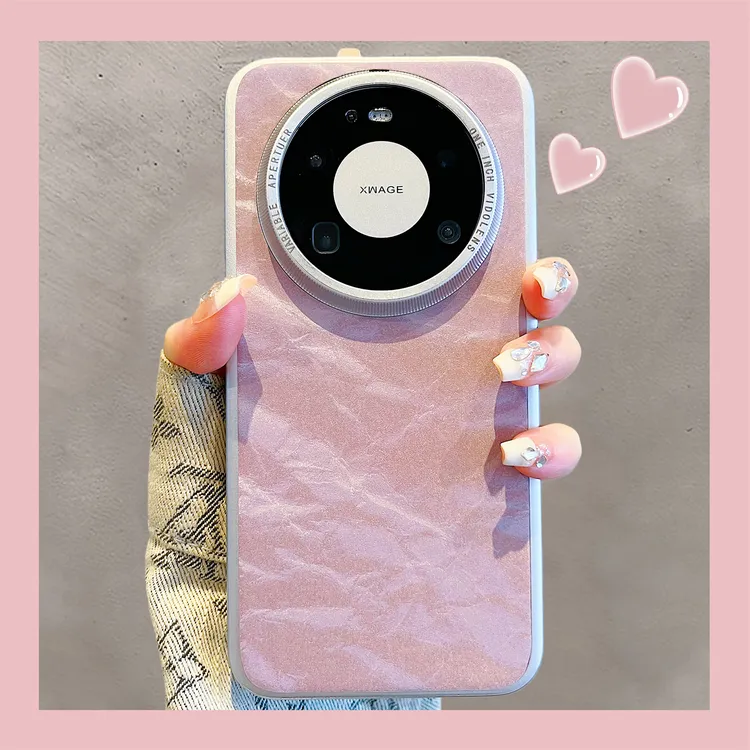 适用华为mate80promax新款手机壳高档电镀紫色流沙纹mate70pro奢