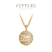 fettero 铜合金项链 【金色碎碎冰海浪项链】气质轻奢时尚小众镶嵌
