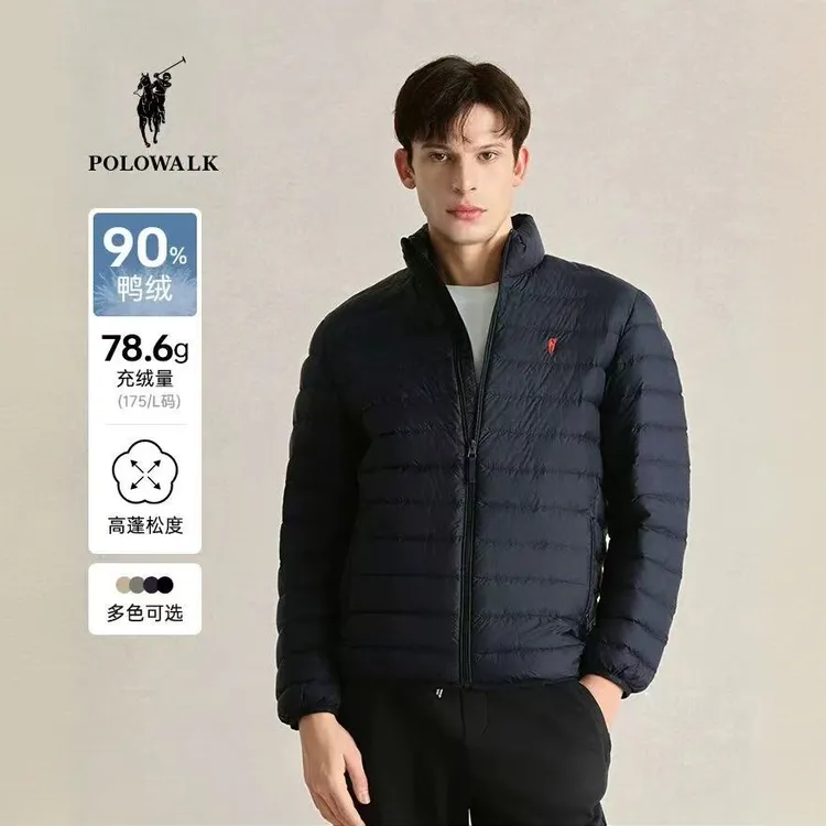 【修身显瘦】POLOWALK25新款男时尚休闲轻盈保暖防风抗寒羽绒服外套