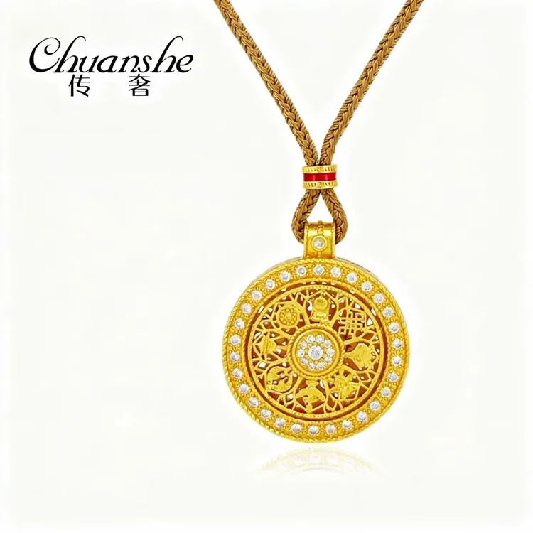 CHUANSHE/传奢 【时来运转】八宝罗盘新中式项链KL029