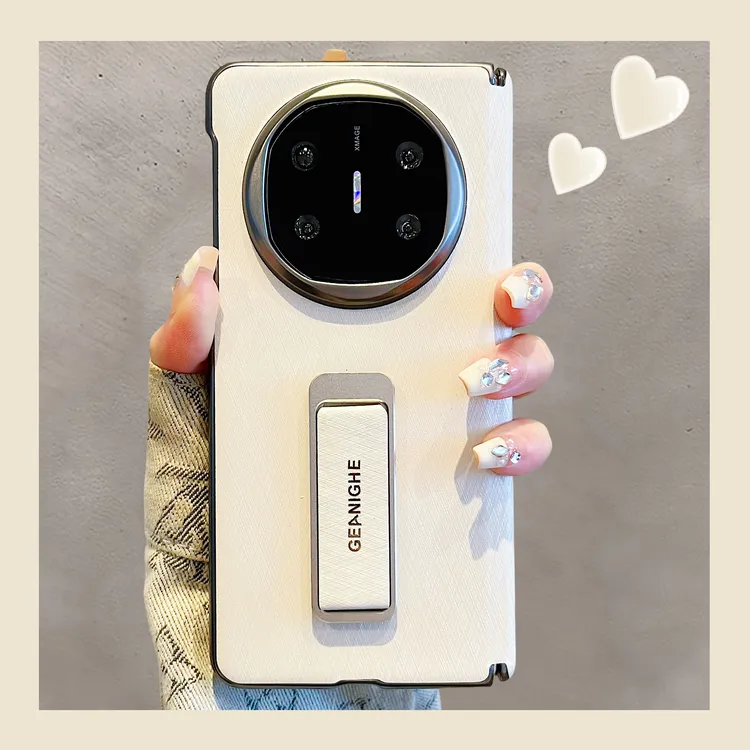 高级金丝银锦纹适用于华为MateX6折叠屏手机壳新款腕带旋转支架X5