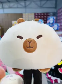 贝贝【福利】毛绒玩具浅色卡皮圆形抱枕1个【50cm】玩偶误差2~5CM