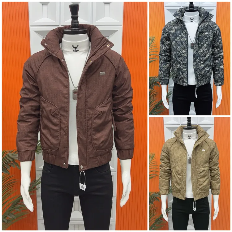 【冬季新品】时尚潮流冬款立领棉服外套男韩版修身痞帅工装外套0127