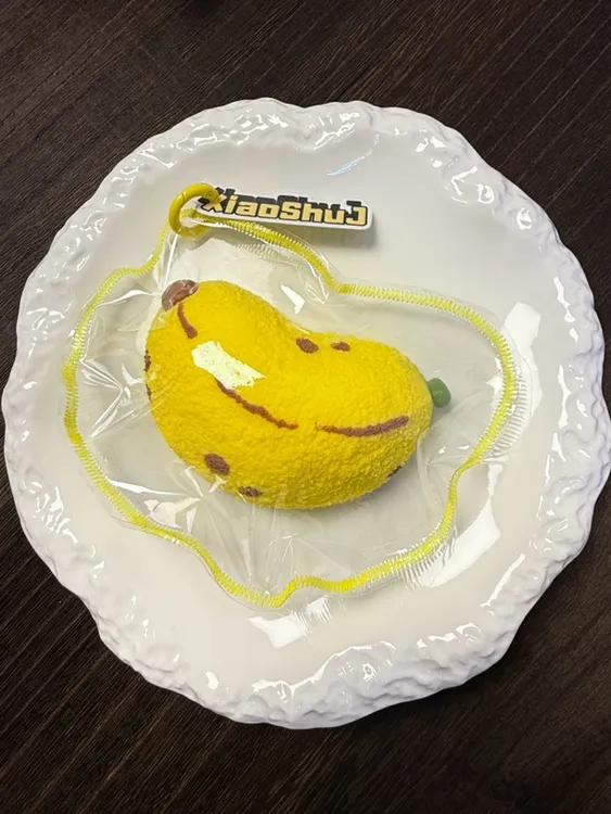 摇粒绒香蕉 食品级硅胶捏捏 厚奶油泥