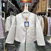 【粉亭台】新中式90鹅绒织金工艺金丝绣女冬季显摆温柔贵气JY0006