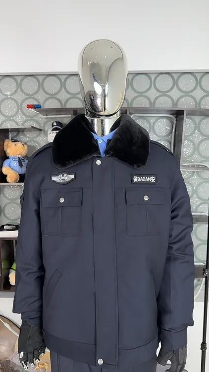 2025款保安苍蓝色冬季通勤服，物业保安冬季上衣