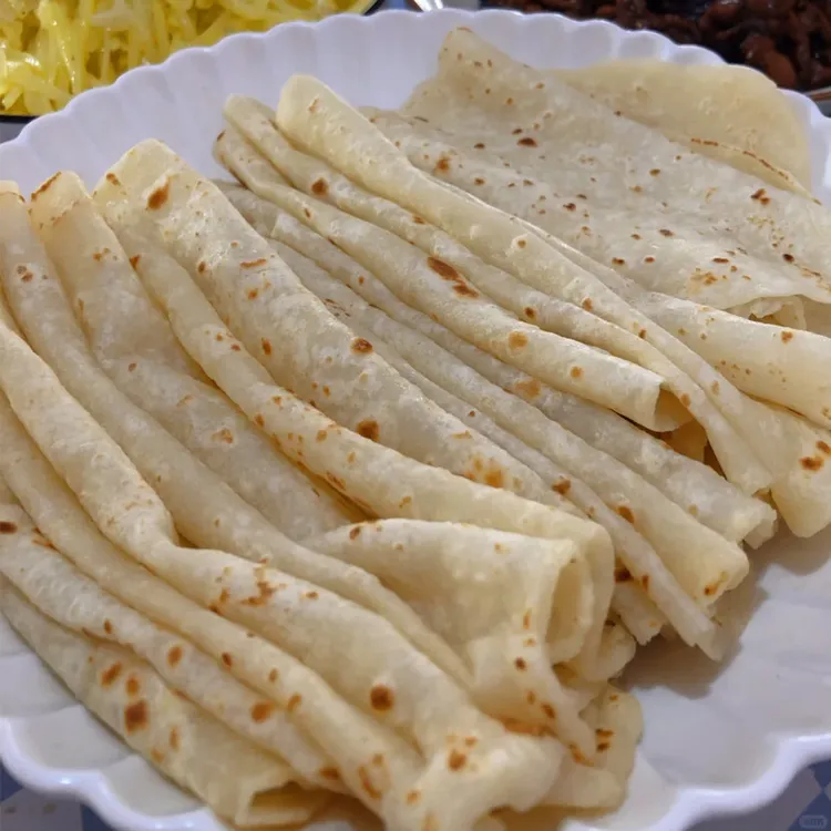 【大中小号春饼】山药春饼薄皮春饼加热即食早餐半成品快手早餐饼