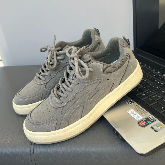 鞋子男款2025新款爆男鞋秋季面包鞋韩版休闲鞋百搭运动帆布鞋板鞋