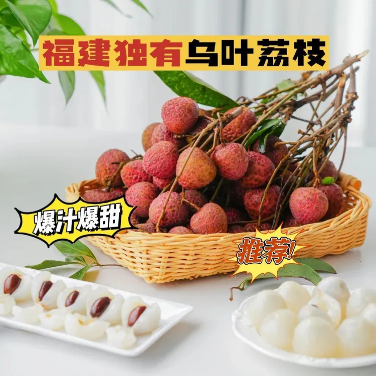 福建现摘现发乌叶荔枝荔枝多汁香甜当季水果