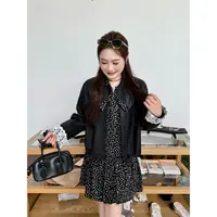 NANJIE/楠姐【休斯顿街区】美式复古宽松通勤机车皮衣外套XNS6241