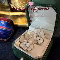 铜合金仿珍珠耳饰 铜合金仿珍珠耳饰 【5139】法栀子花// 白色