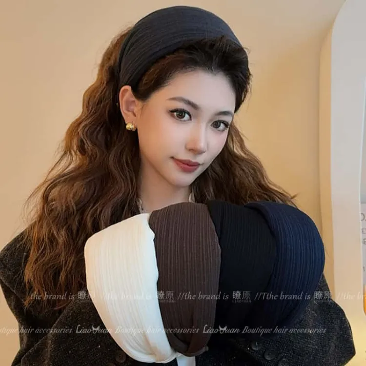 韩国宽边发箍女2025新款高颅顶头箍洋气时尚发卡气质遮发际线头饰